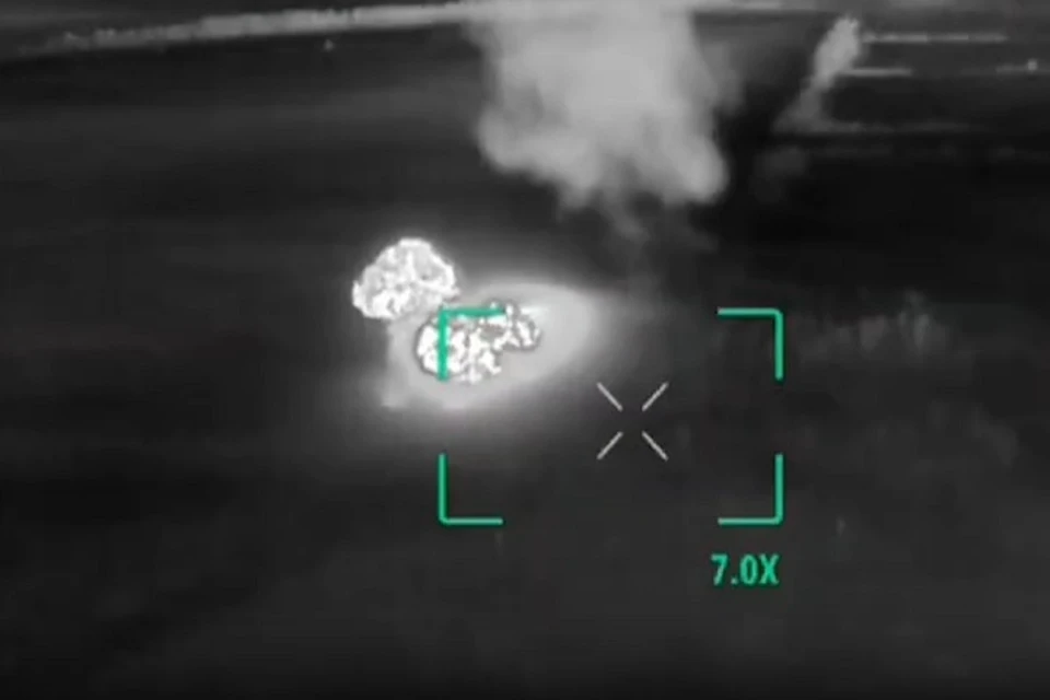 Экипаж ТОС-1А уничтожил укрепленный опорный пункт и живую силу ВСУ в ДНР