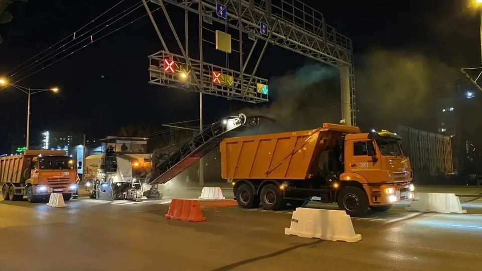 Ремонт Московского шоссе проводят в ночное время Фото: минтранс Самарской области