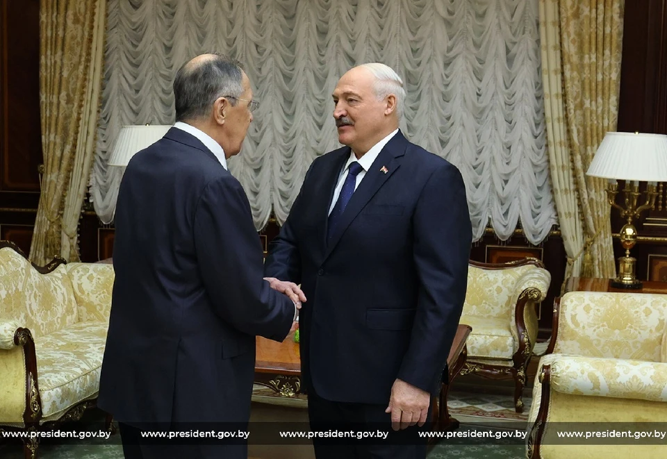 Лавров сказал Лукашенко, что ему неловко передавать привет от Путина. Фото: president.gov.by.