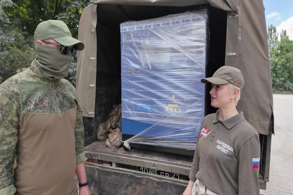Генератор поехал на Херсонщину части противодействия БПЛА. Фото: Народный фронт Крыма