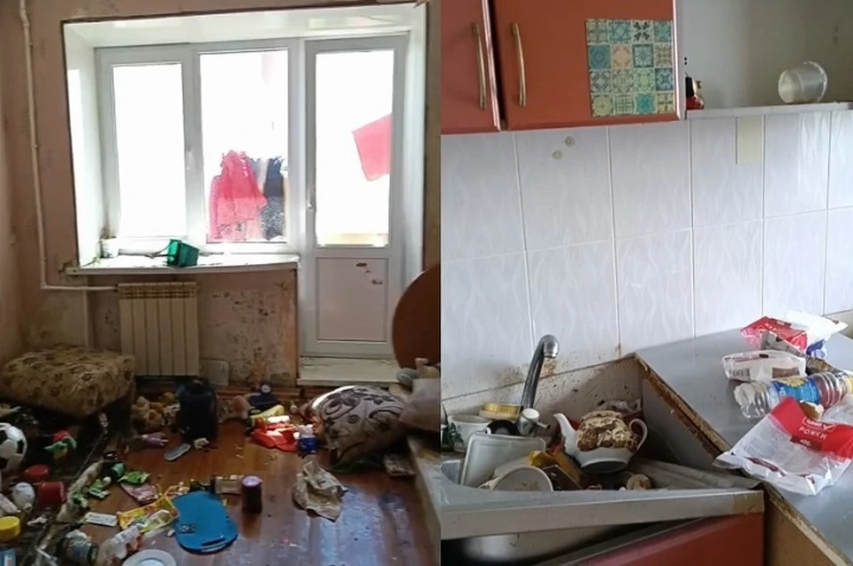 В скандальной квартире царит полный разгром и антисанитария. Фото: предоставлено «КП» - Казань»