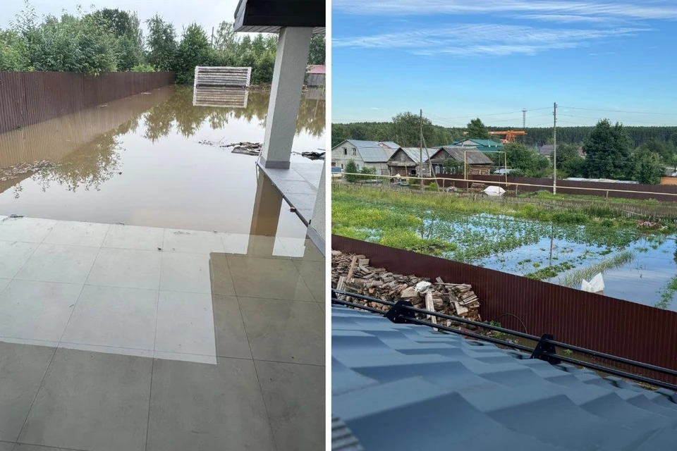 В Билимбае паводок затопил несколько улиц Фото: Алена Стоянова