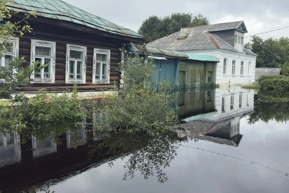 Утром 9 июля уровень воды в реке Ница в Ирбите составлял 727 мм Фото: соцсети главы Ирбита Николая Юдина