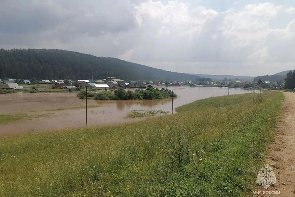 На фото: река Сарс в Аскинском районе Башкирии 20.07.2026. Фото: МЧС по РБ