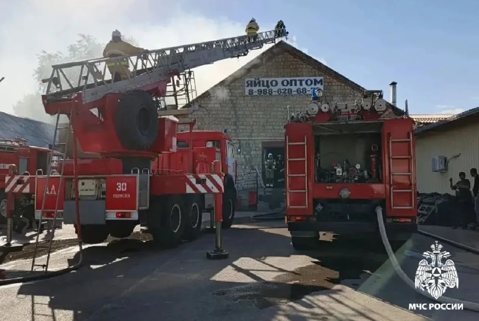 На место приехали более 37 человек и 12 единиц техники. Фото: МЧС по СК.