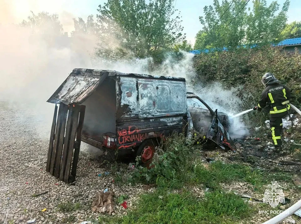 За прошедшие сутки в Тульской области потушили горящее авто