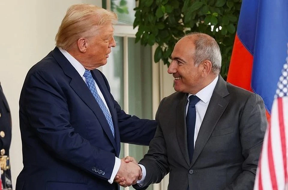 Президент США Дональд Трамп и премьер Армении Никол Пашинян