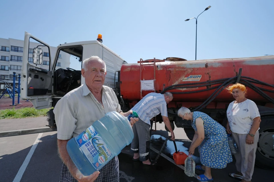 Подвоз воды жителям микрорайона «Невский»