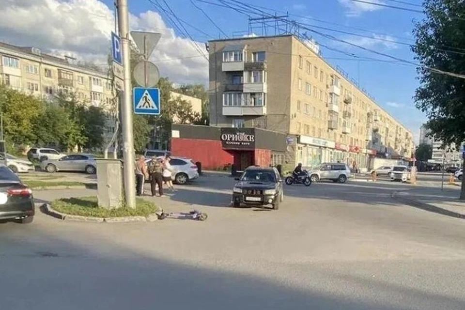 В Новосибирске 15-летняя девочка на электросамокате попала в ДТП. Фото: ГАИ НСО