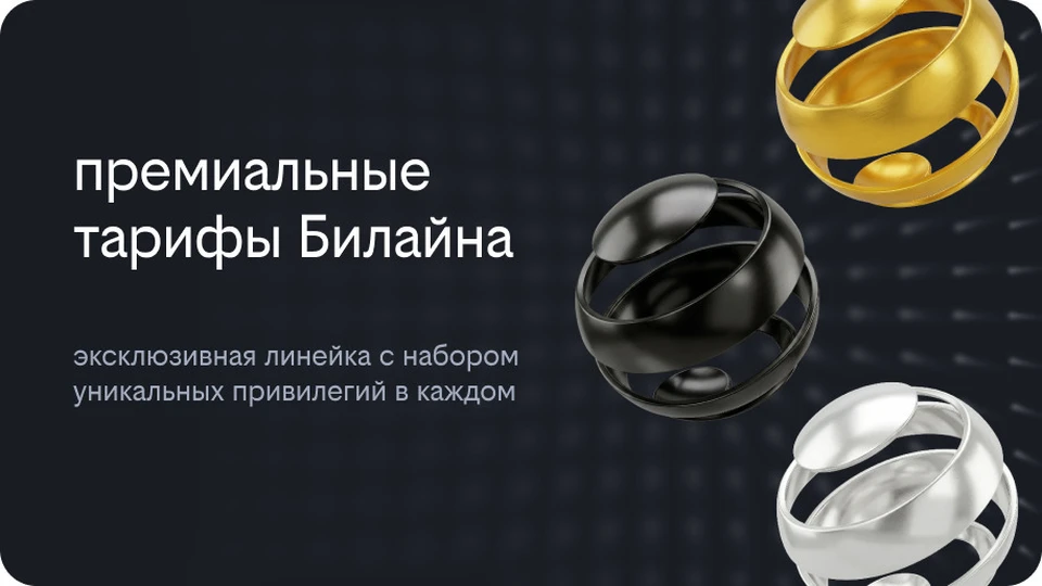 Для новых клиентов линейка premium M, premium L, premium XL будет доступна в виде отдельных тарифов. Фото: предоставлено пресс-службой Билайн