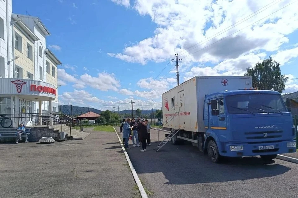 Передвижной маммограф работает в районах