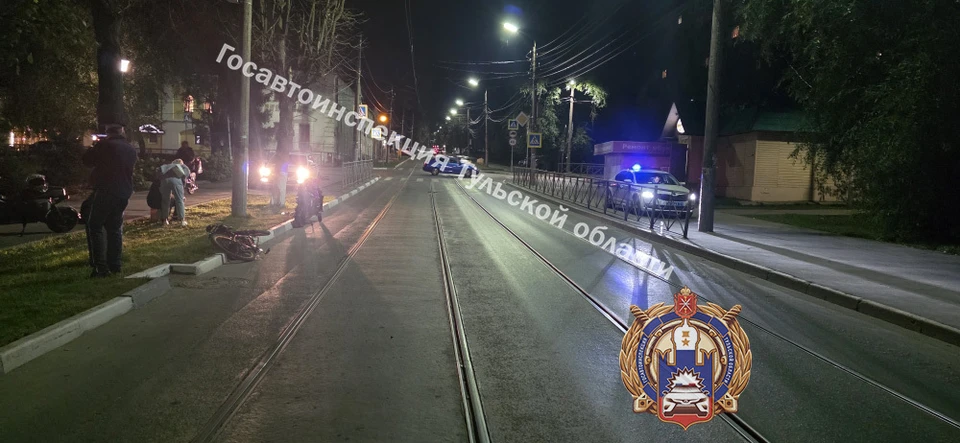 Два электровелосипеда не поделили дорогу в Туле