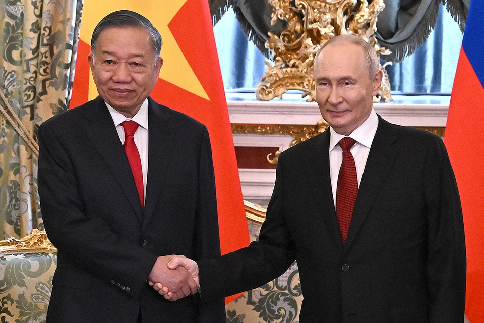Путин процитировал Хо Ши Мина на приеме в честь визита президента Вьетнама