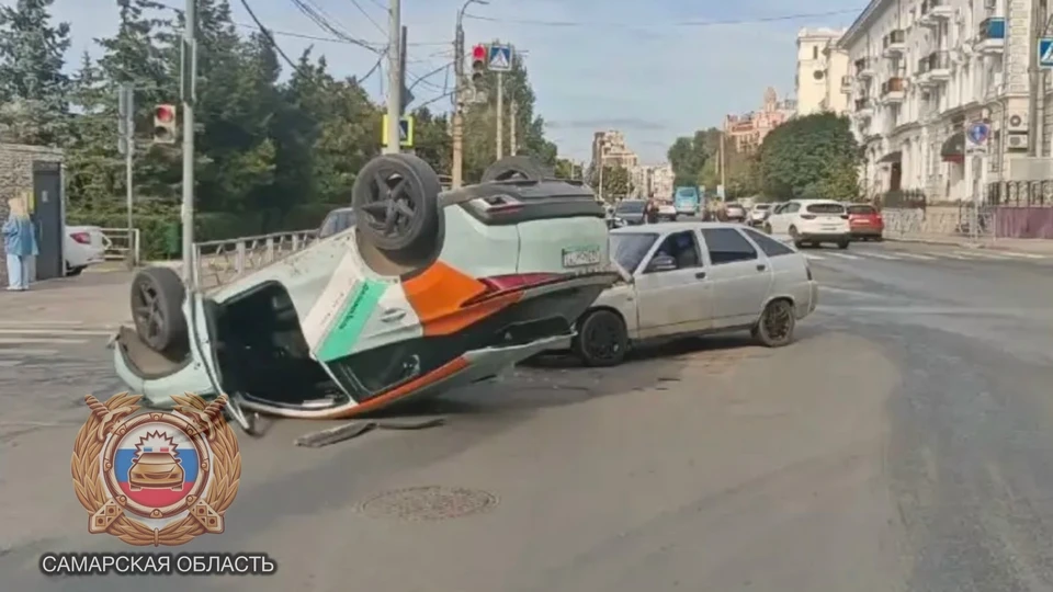По предварительным данным, в этом ДТП никто не пострадал. Фото: Госавтоинспекция Самарской области