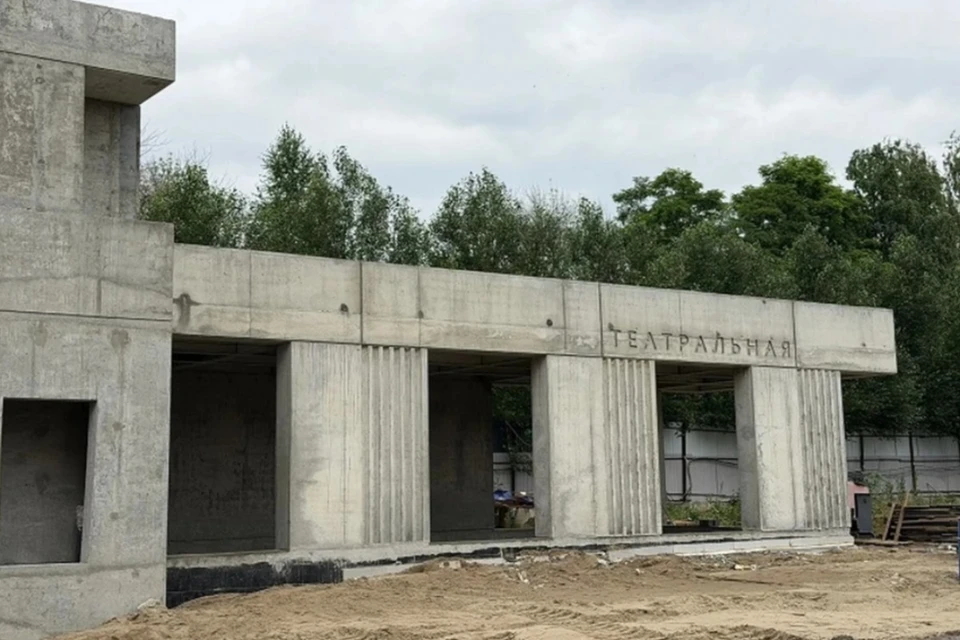 Наземный павильон будет выглядеть стильно и минималистично.
