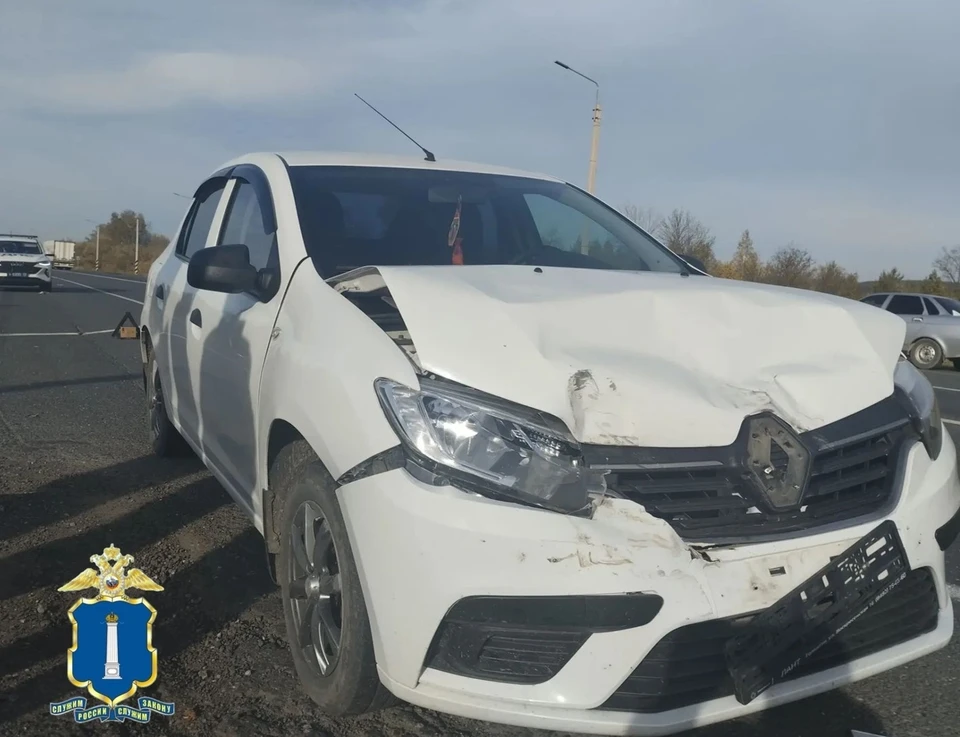 Водитель УАЗа неудачно развернулся на ульяновской трассе и устроил ДТП | ФОТО: Госавтоинспекция Ульяновской области