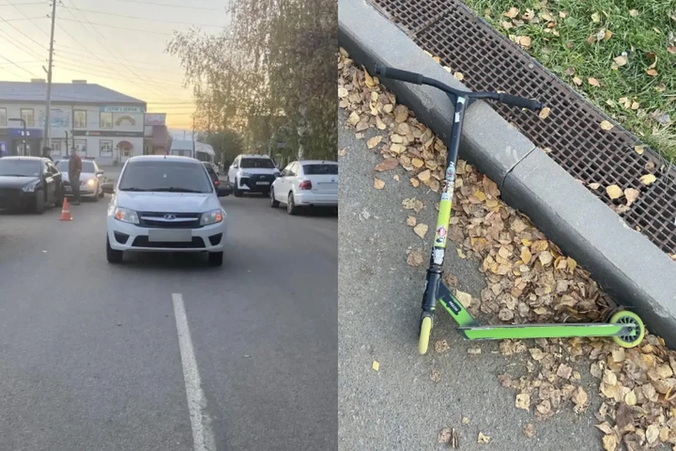 В столкновении ребенок получил травмы. Фото: Госавтоинспекция Удмуртии