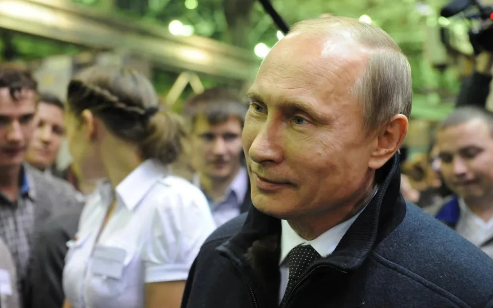 Владимир Путин на заводе в Ижевске. Фото: Константин Ившин