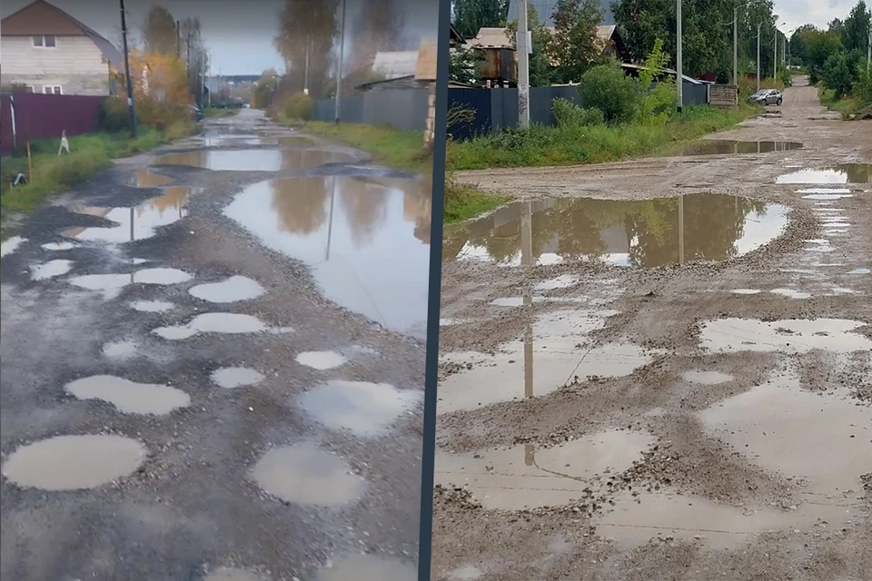 До остановки, по которой дети и взрослые идут на автобус, порядка 100 метров. Фото: скриншот видео Андрея Стольникова.