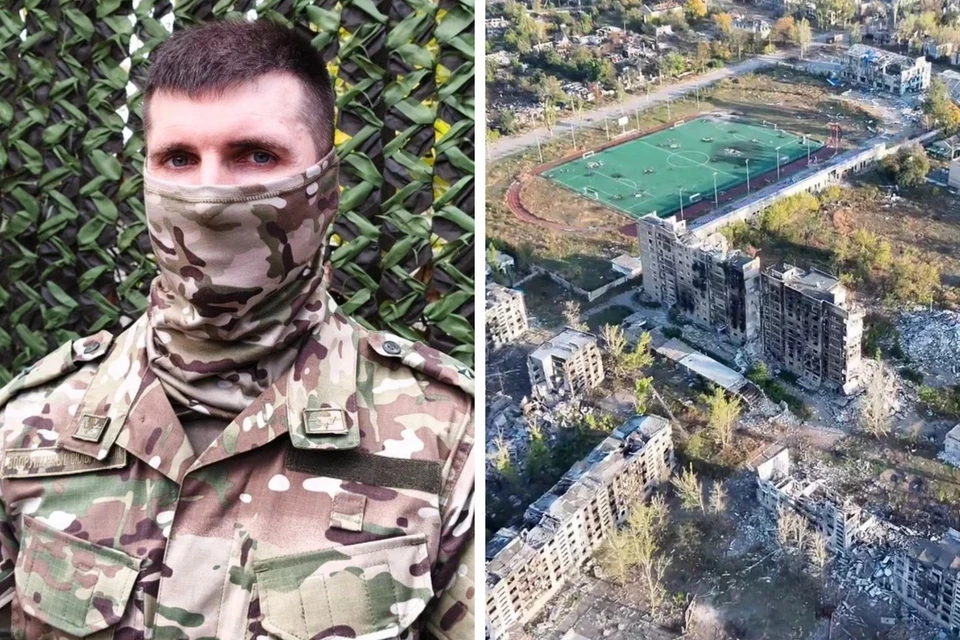 Боец Варяг (на фото): ВСУ не отступали из Доброполья, опасаясь, что их убьют свои же. Фото Григория КУБАТЬЯНА / кадр видео