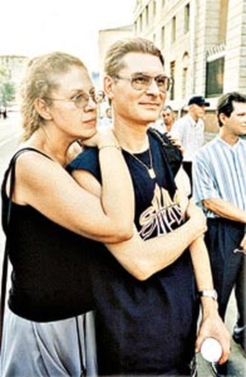 Александра Маринина  и ее муж Сергей Заточный.