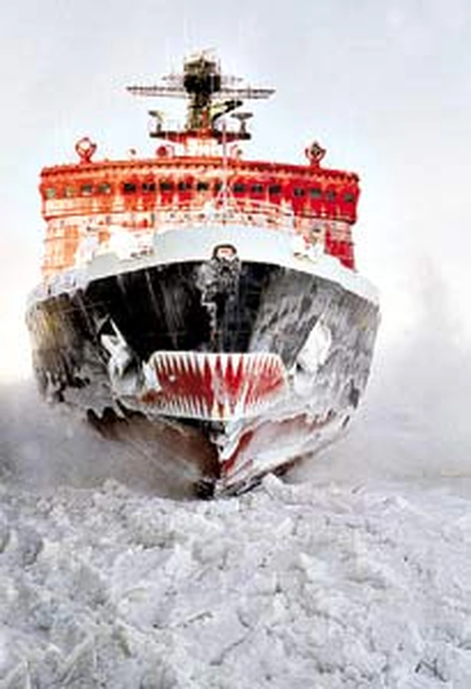 Зубастый оскал так напугал моряков, что они решили его закрасить.