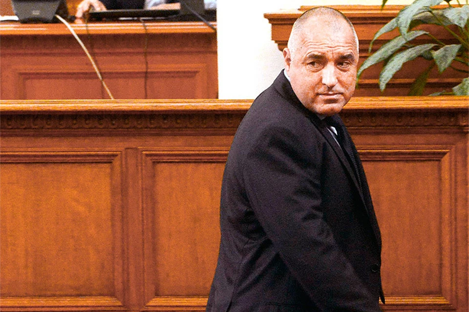 Бойко Борисов во время выступления в парламенте страны.