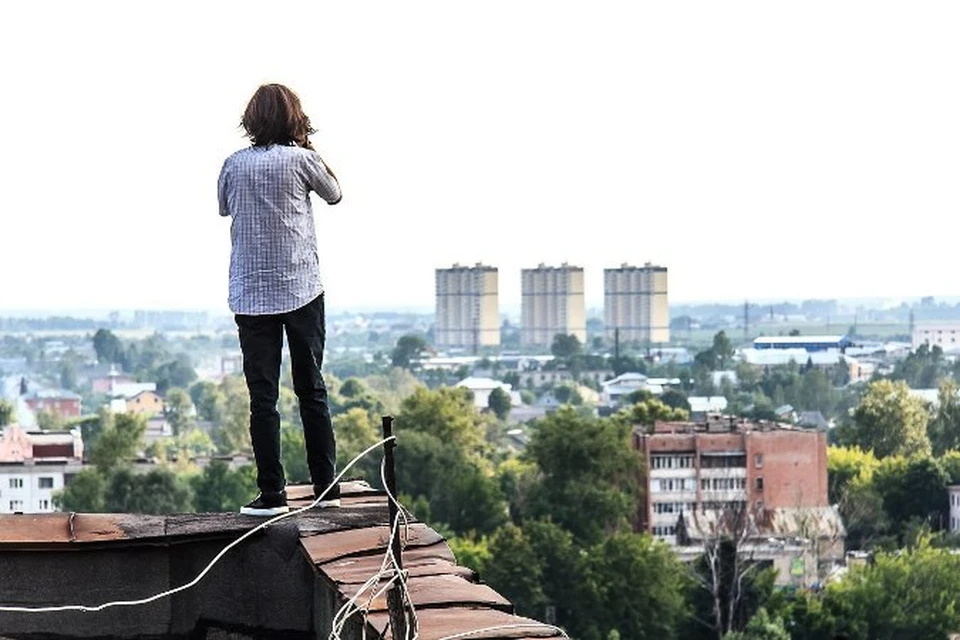 Вид с крыши от первого лица