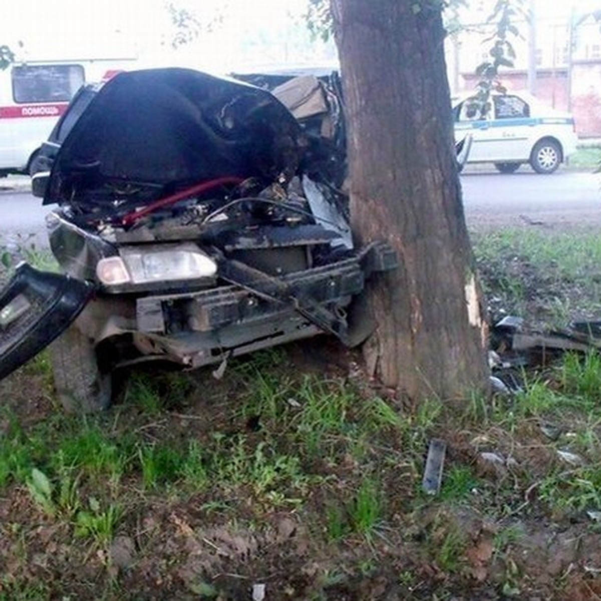 Три человека погибли в Кемерове, врезавшись на машине в дерево - KP.RU