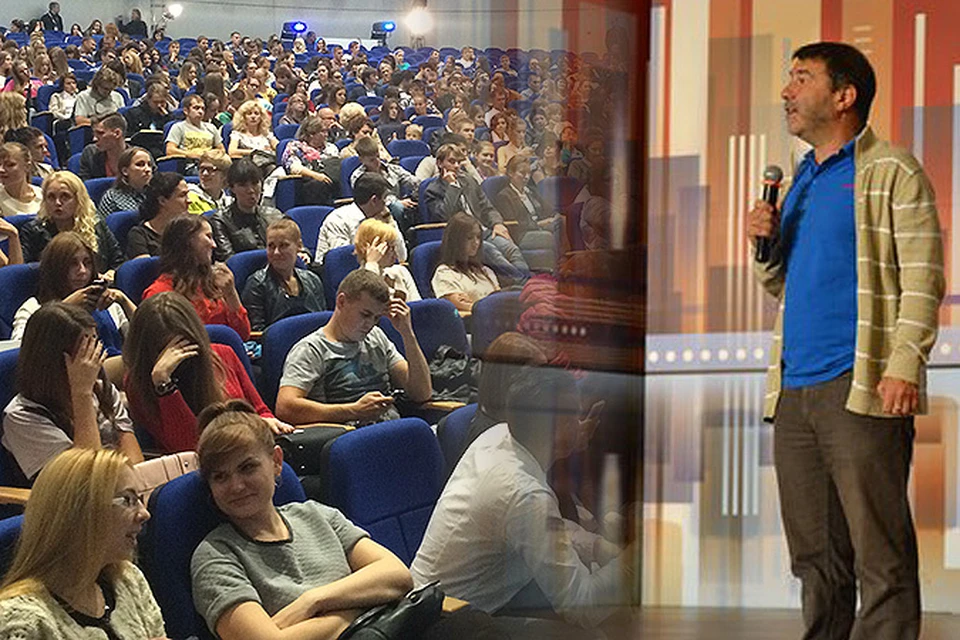 Гришковец устроил скандал на встрече со студентами. ФОТО: Дарья Бурцева.