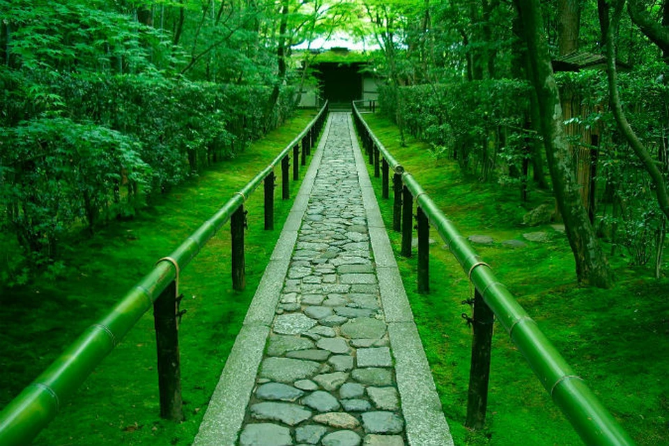 Дзен-сад в Киото, Япония