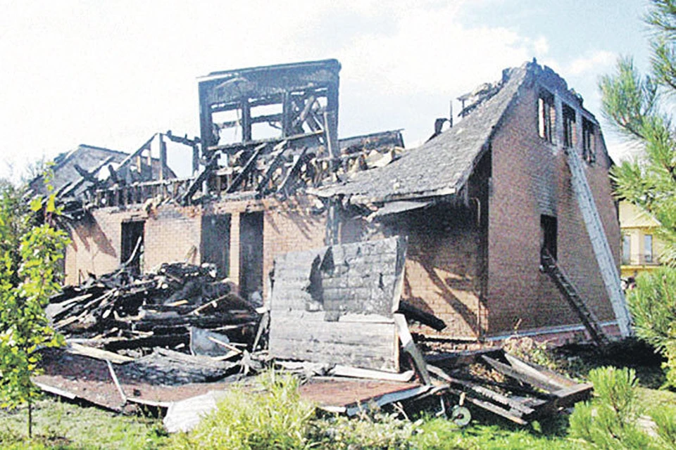 Дом Елены Переверзевой в Терехове выгорел дотла. Фото: ГУ СК по Московской области
