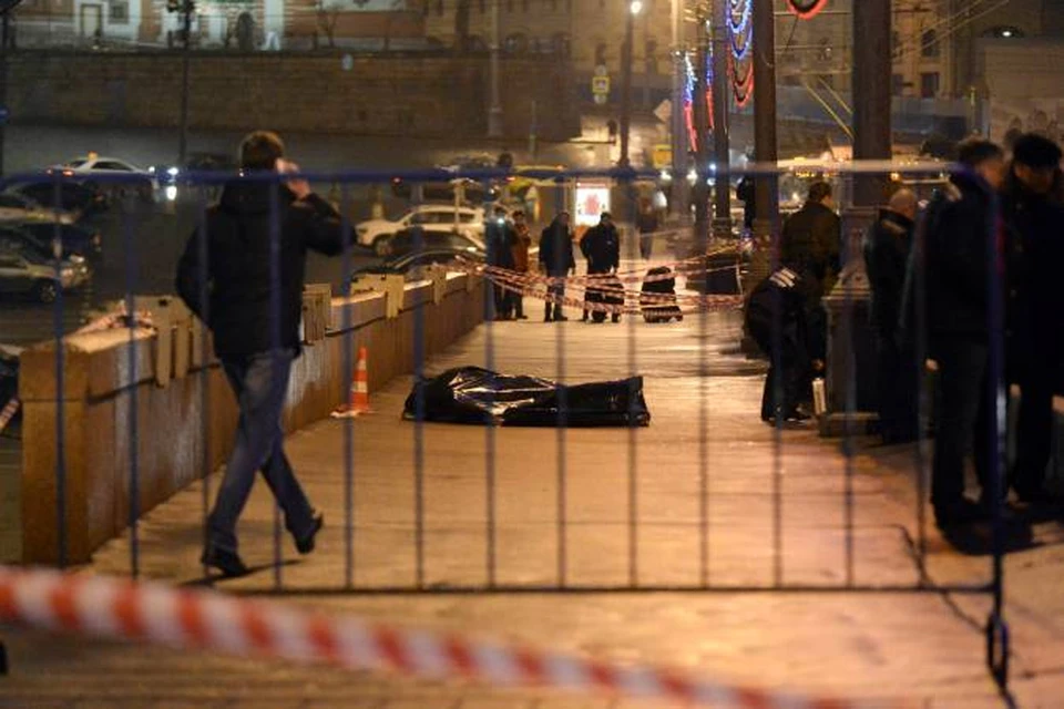 Нападение на Бориса Немцова произошло в ночь на 28 февраля на Большом Москворецком мосту