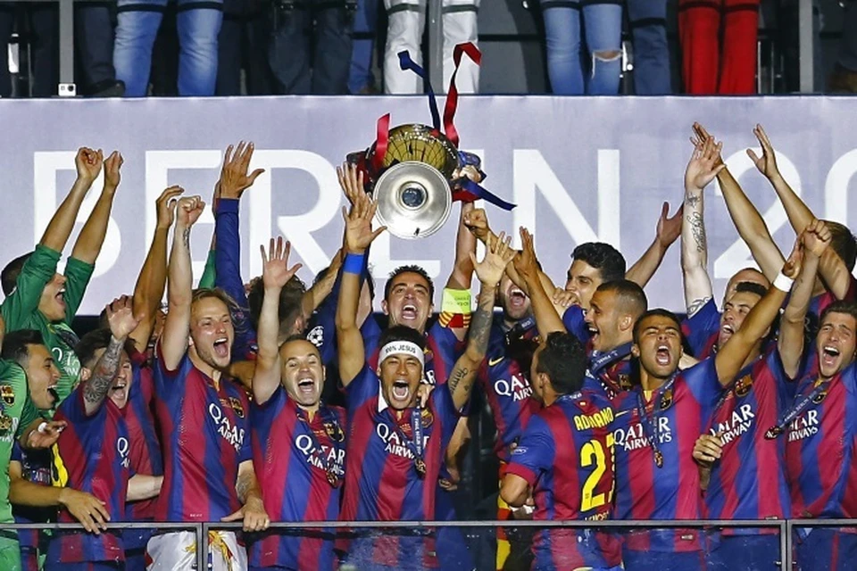 "Барселона" в пятый раз в своей истории выиграла Лигу Чемпионов.