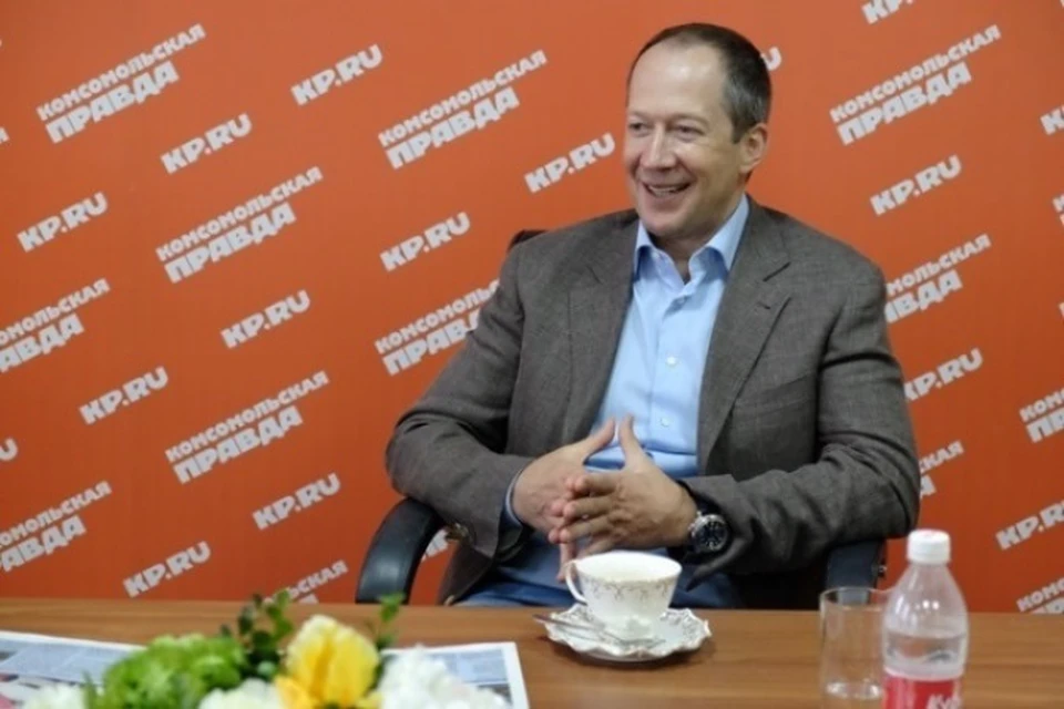 Андрей Ведищев в пресс-центре "КП"