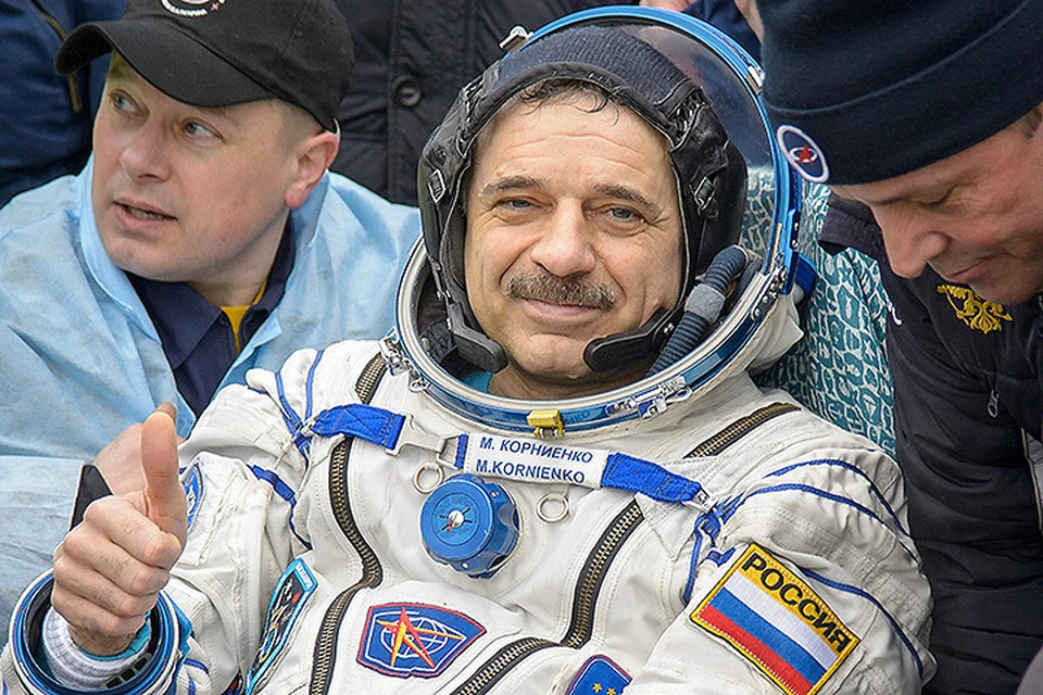 Возвращение на Землю космонавта Михаила Корниенко, проработавшего год на орбите. Фото: Zuma/TASS