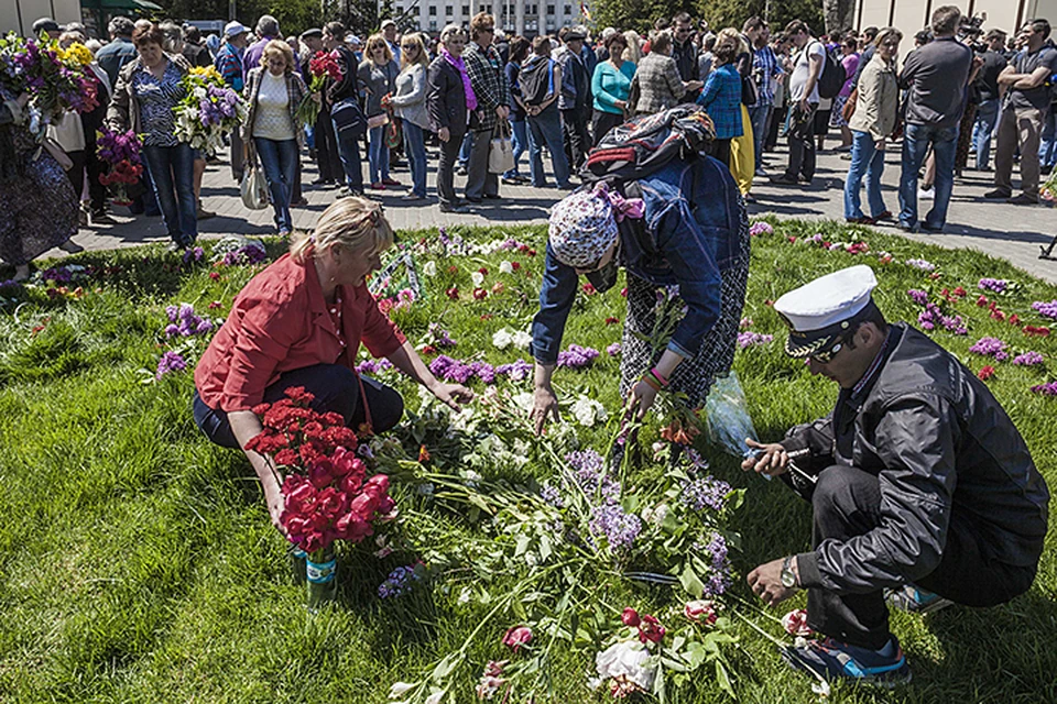 И хотя у Куликова поля кричали: «Свободу Донбассу», другие ворчали: «Пусть у них будет хорошо, но нам такого не надо». Фото: Zuma\TASS