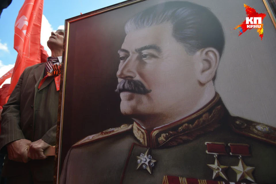 Портрет Сталина в ставропольском "Бессмертном полку"