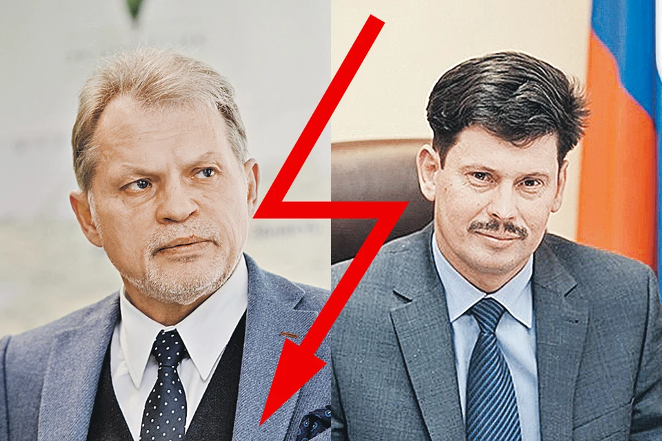 Александр Егорычев (справа) крайне недоволен тем, что Андрей Горохов (слева) участвует в предварительном голосовании «Единой России».