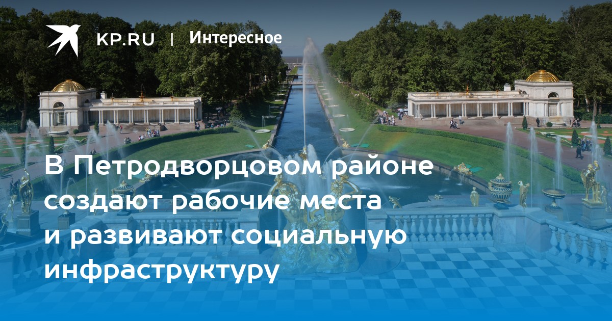 В Петродворцовом районе создают рабочие места и развивают социальную