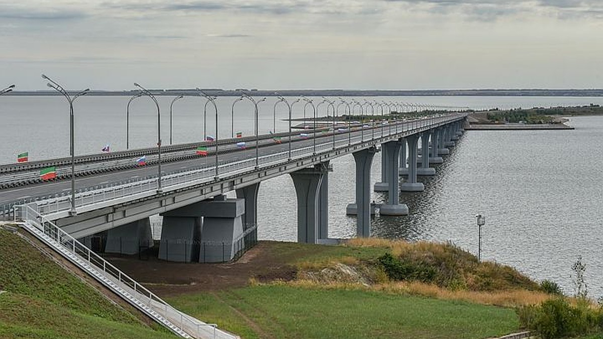 В Татарстане открылся мост протяженностью 1,6 км через Каму - KP.RU