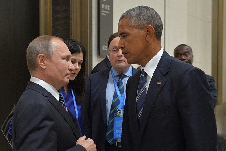 На полях саммита «Группы двадцати» проходит отдельная встреча Владимира Путина с Президентом Соединённых Штатов Америки Бараком Обамой