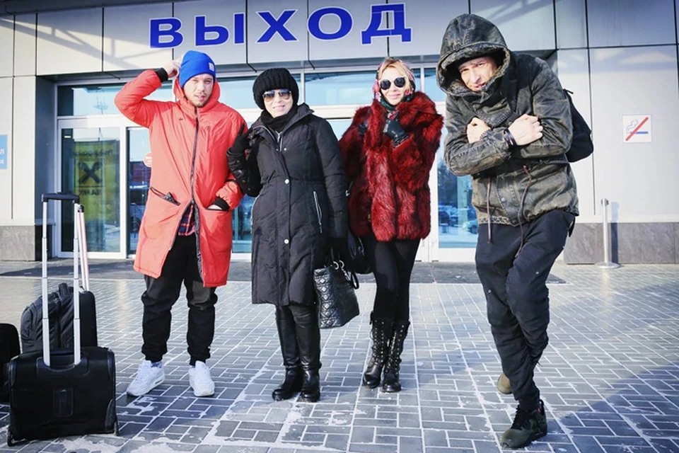 Столица Сибири встретила группу «Банд'Эрос» 30-градусным морозом. Фото: instagram.com/banderosmusic