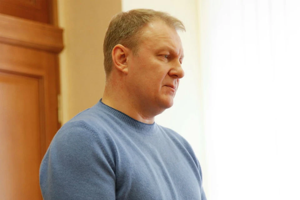Леонид Комаров на суде.