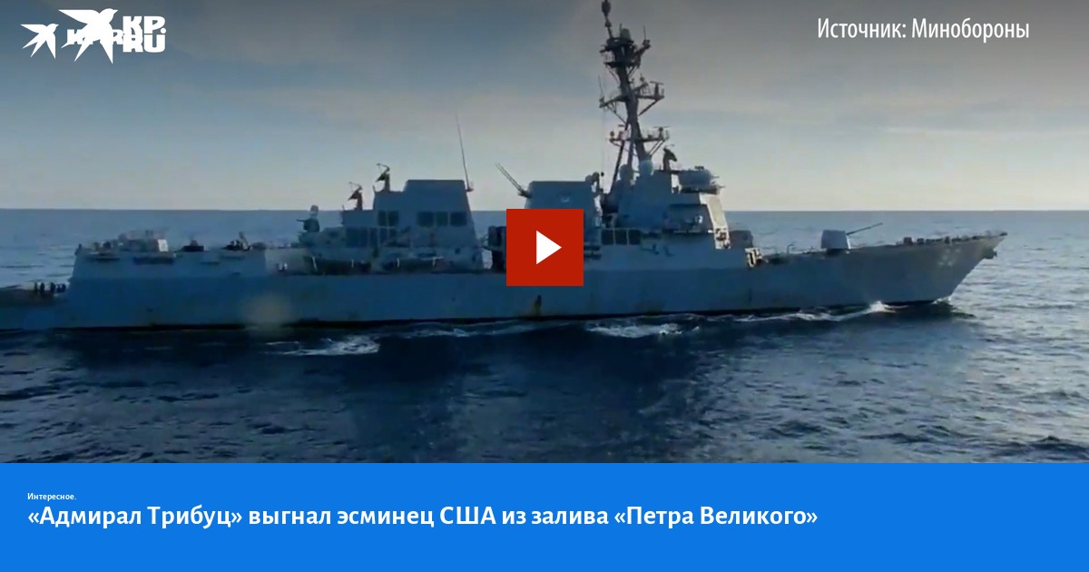 «Адмирал Трибуц» выгнал эсминец США из залива «Петра Великого» - KP.RU