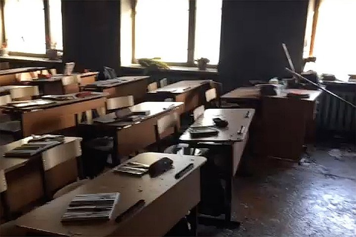 Класс, на который напал девятиклассник.