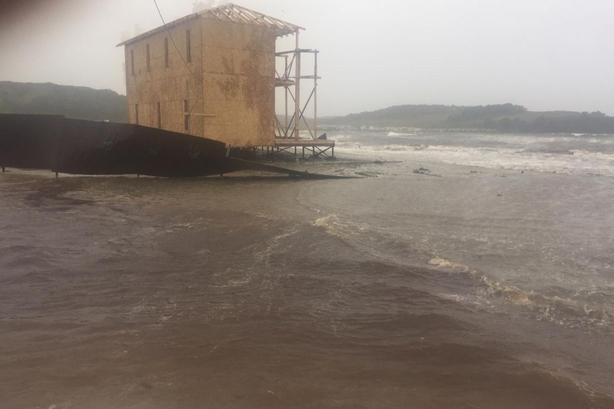 В Зарубино бушевал шторм. Фото: Андрей Бородавко