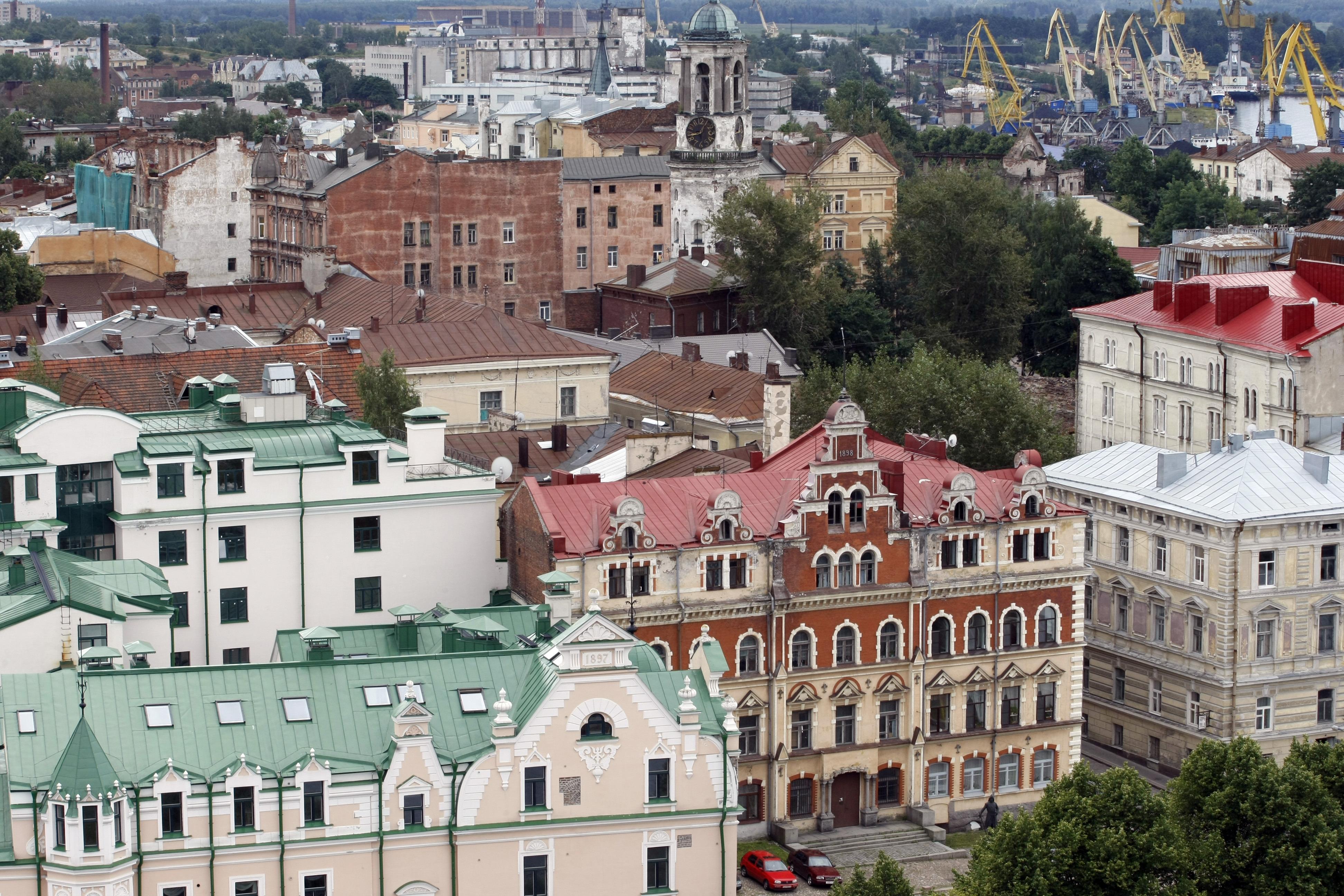 Вид на Выборг с башни святого Олафа. Фото ТАСС/ Валерий Матыцин