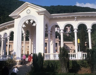 Так выглядела гагрская колоннада в 1971 году. Фото: И.Двали/Фотохроника ТАСС