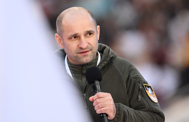 Διοικητής του τάγματος αναγνώρισης των δυνάμεων του DPR "Sparta" Artem Zhoga.